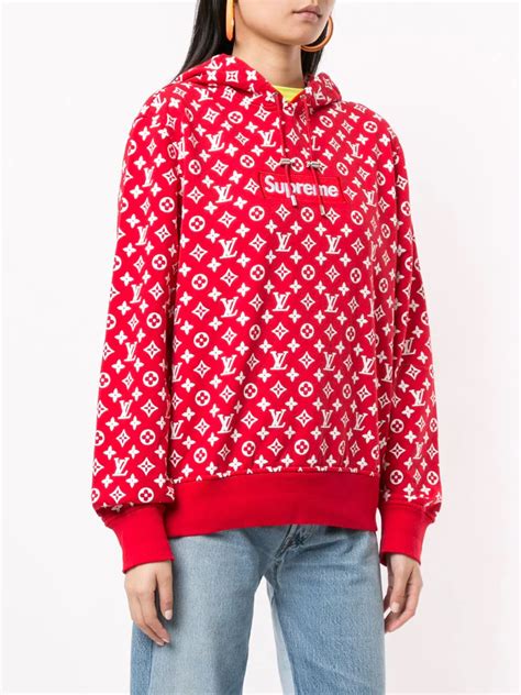 louis vuitton x supreme pullover hoodie|supreme louis vuitton pullover.